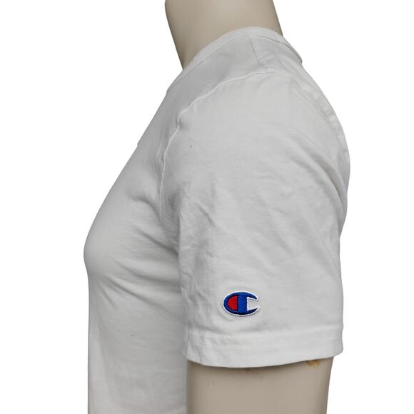 Champion Graphic Tee Size Small White Short Sleeve - Picture 3 of 8